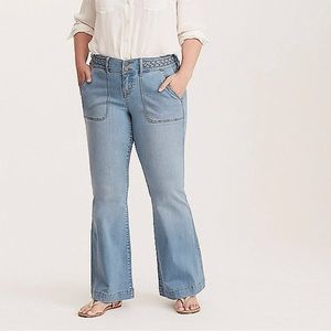 ISO Torrid Insider Braided flare jeans